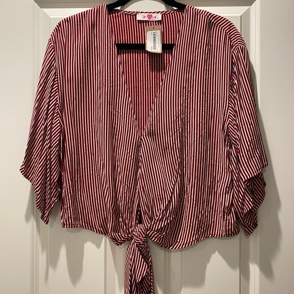 Buddy Love Tops - Buddy Love cropped tie top